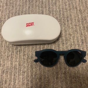 Sicky Blue Sunglasses with Case